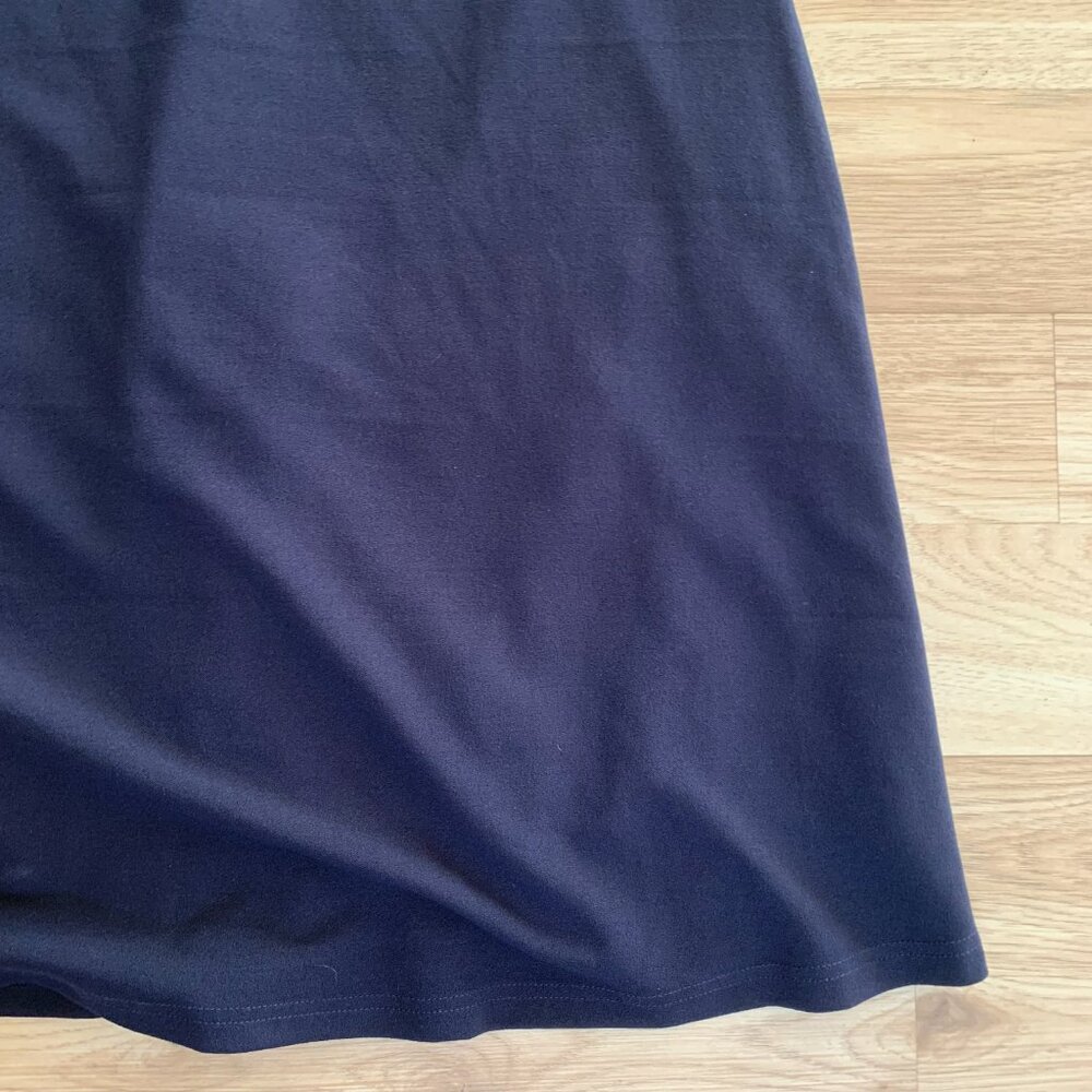 Dark Navy Blue Formal Off the Shoulder V Cut Long Maxi Dress - Picture 4 of 16